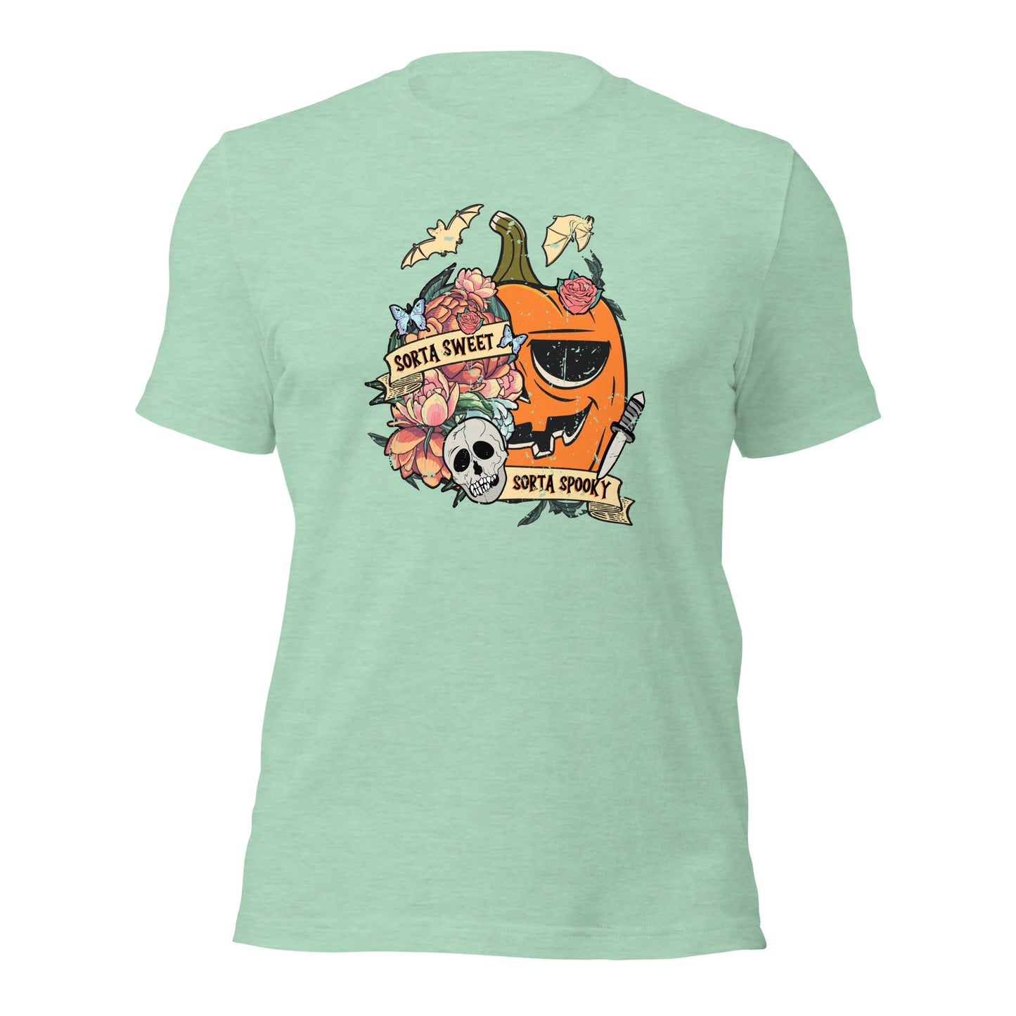 Retro Sorta Sweet Sorta Spooky Halloween Pumpkin Unisex Light Shirt