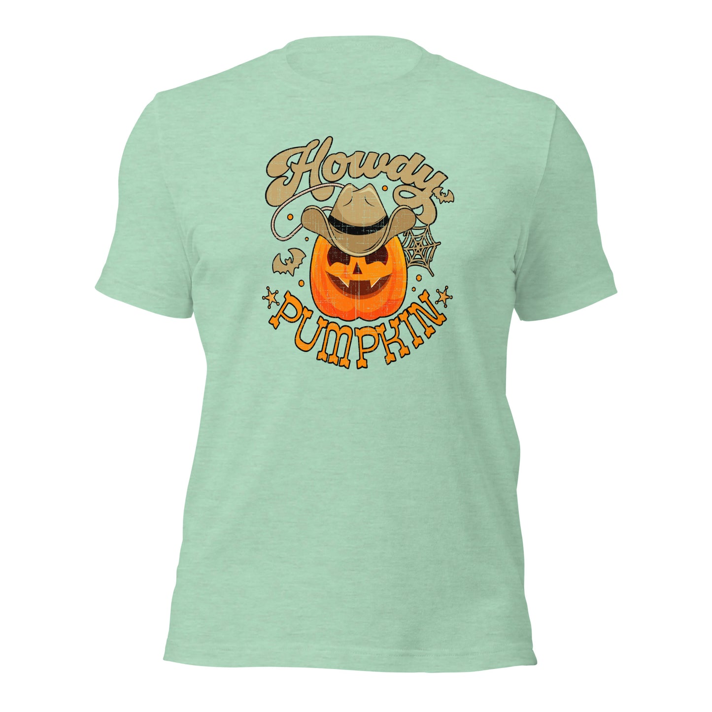 Howdy Pumpkin Cowboy Cowgirl Western Halloween Unisex Light Shirt