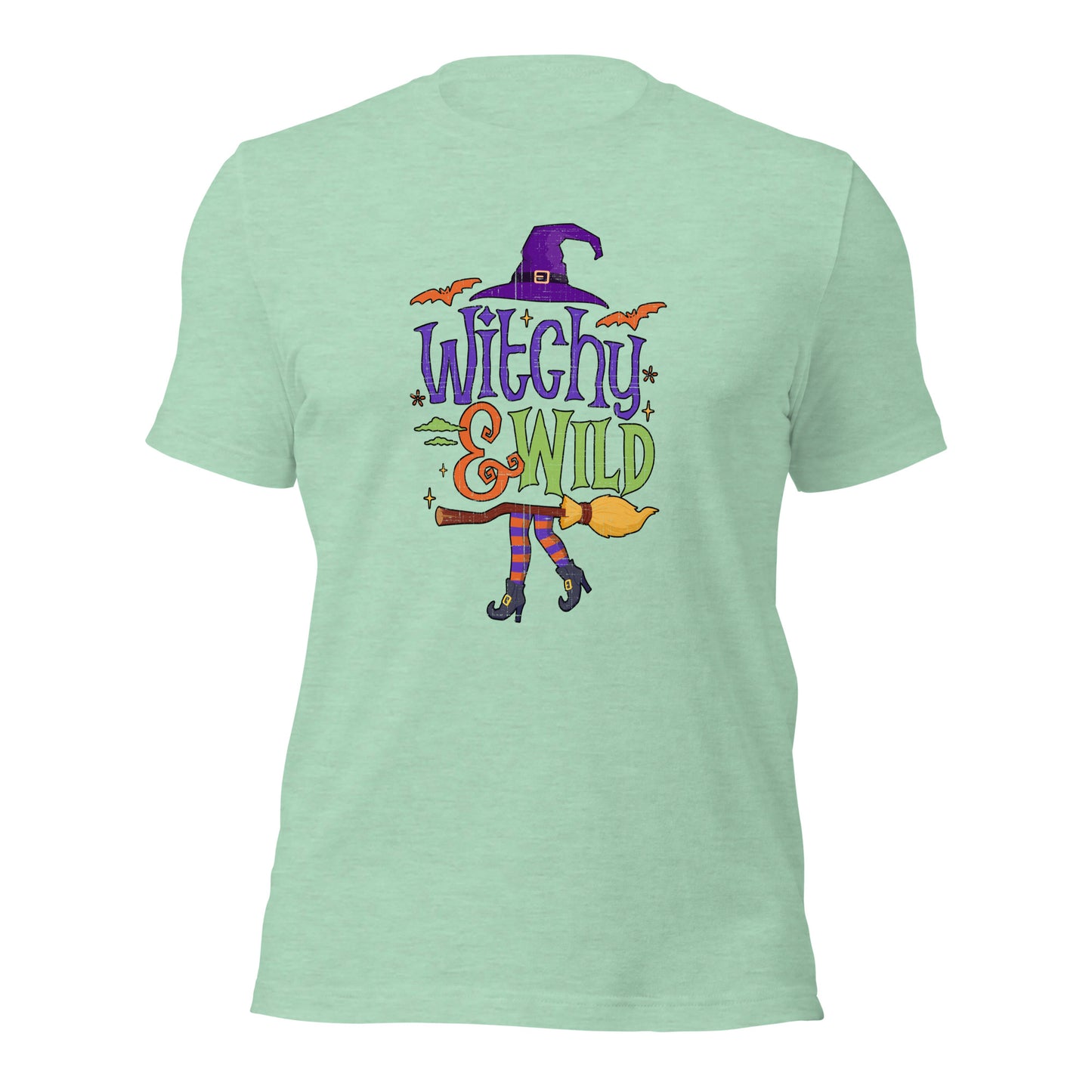 Witchy & Wild Halloween Fall Shirt Spooky Season Unisex Light Tee