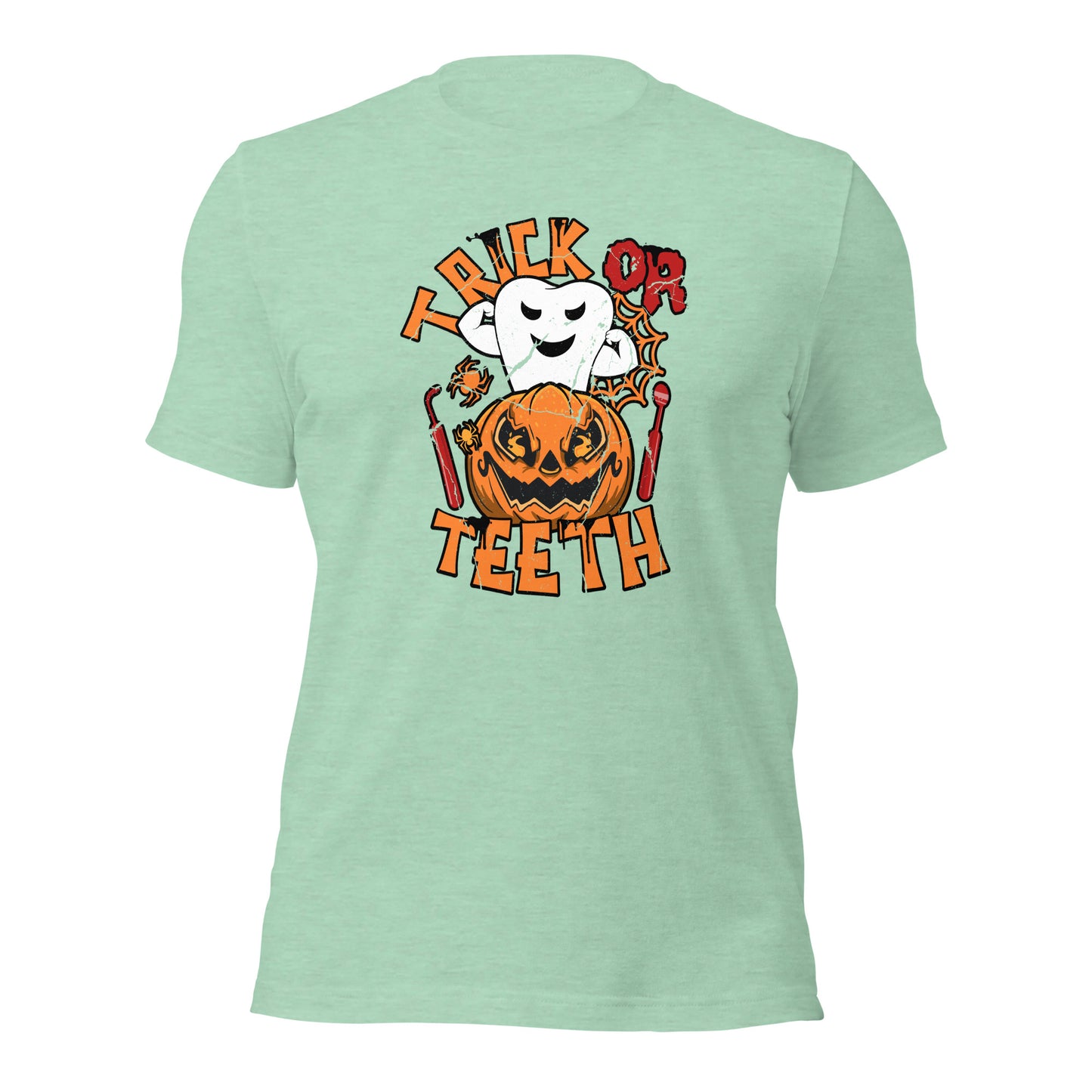 Trick Or Teeth Funny Dentist Teeth Humor Unisex Light Shirts