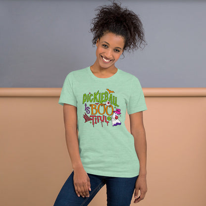 PickleBall Is BooTiful Halloween Coach Unisex Light Tee