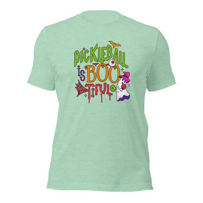 PickleBall Is BooTiful Halloween Coach Unisex Light Tee