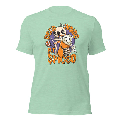 Dead Inside But Spiced Halloween Coffee Lovers Unisex Light Shirt