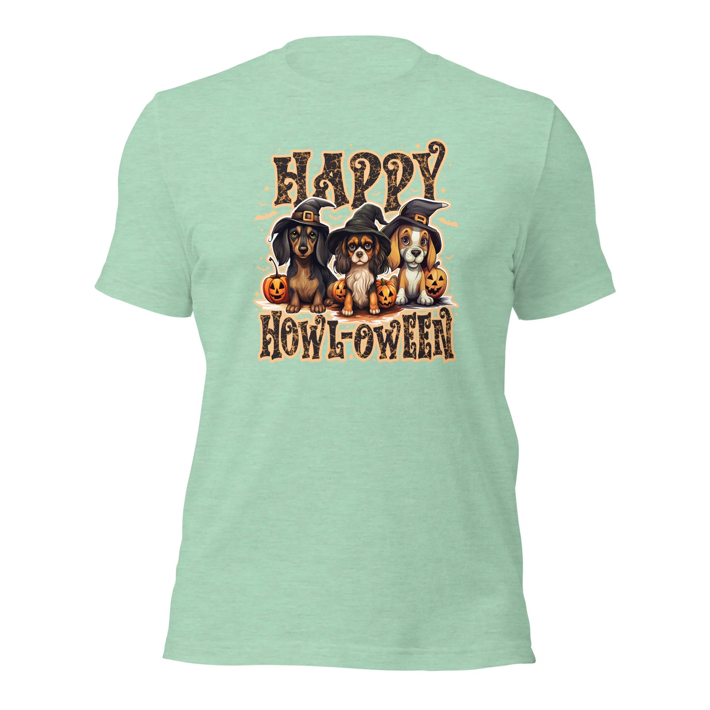 Happy Howl-oween Dog Lovers Halloween Unisex Light Shirt