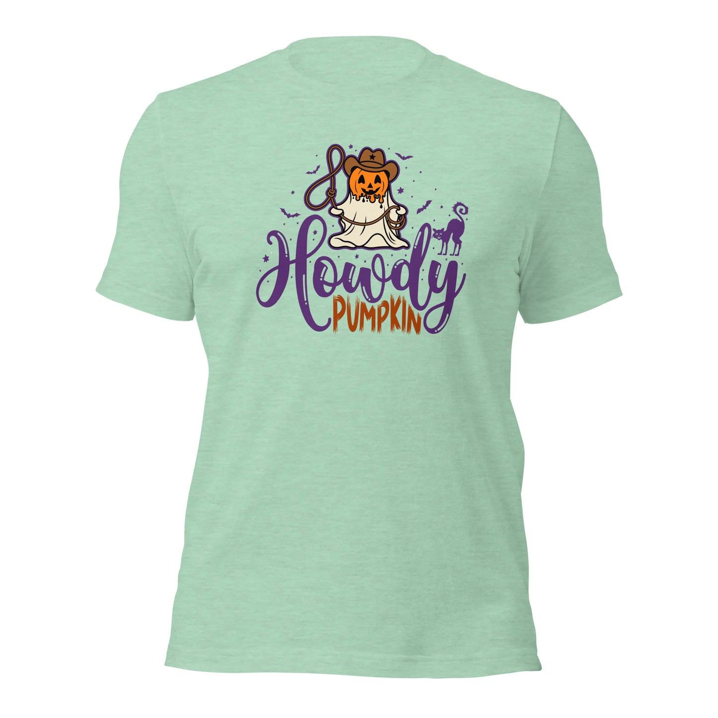 Howdy Pumpkin Western Halloween Pumpkin Cowboy Unisex Light Shirt