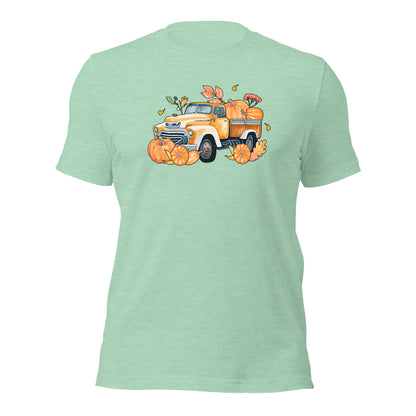 Pumpkin Thanksgiving Vintage Truck Unisex Light Shirt