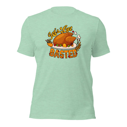 Let's Get Basted Family Thanksgiving Dinner Unisex Light Shirt