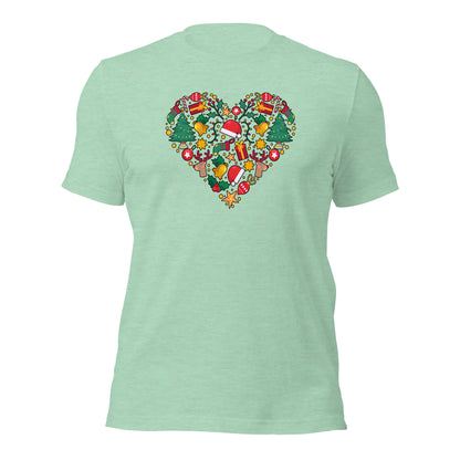 Christmas Heart I Love Christmas Light Unisex Shirt