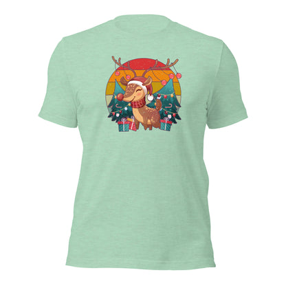 Christmas Vintage Reindeer Classic Winter Unisex Light Shirt