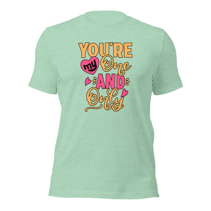 Married Couple You're My One And Only Valentines Day Unisex Light Shirt