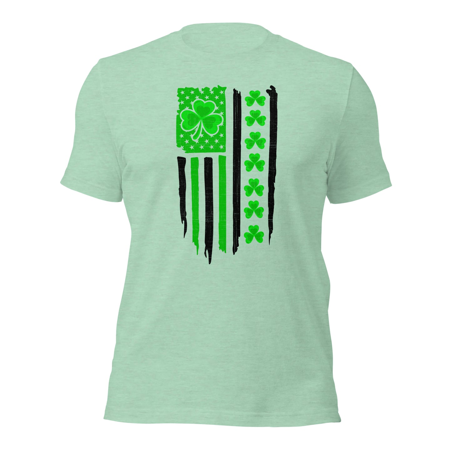 USA Flag Shirt St. Patrick's Day Military Unisex Light T-Shirt