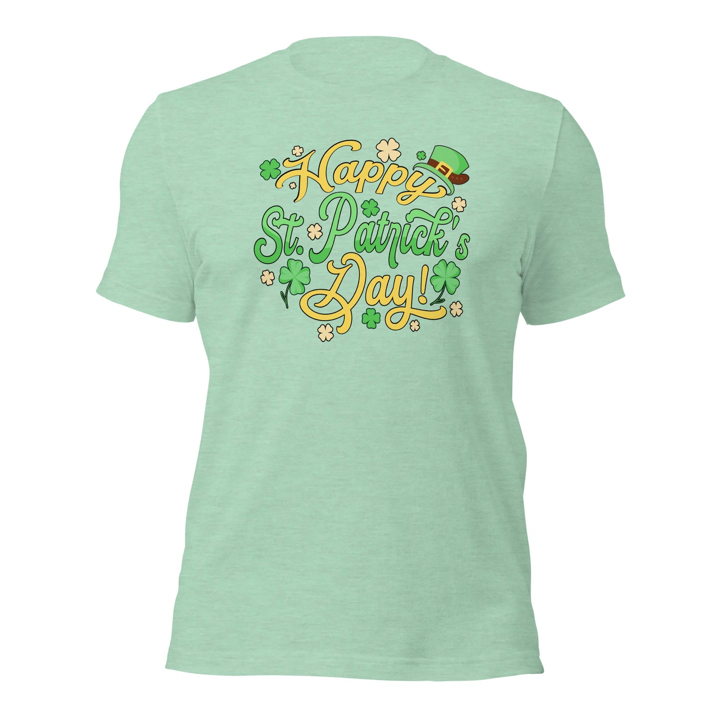 Happy St. Patricks Day Lucky Shamrock Unisex Light Shirt