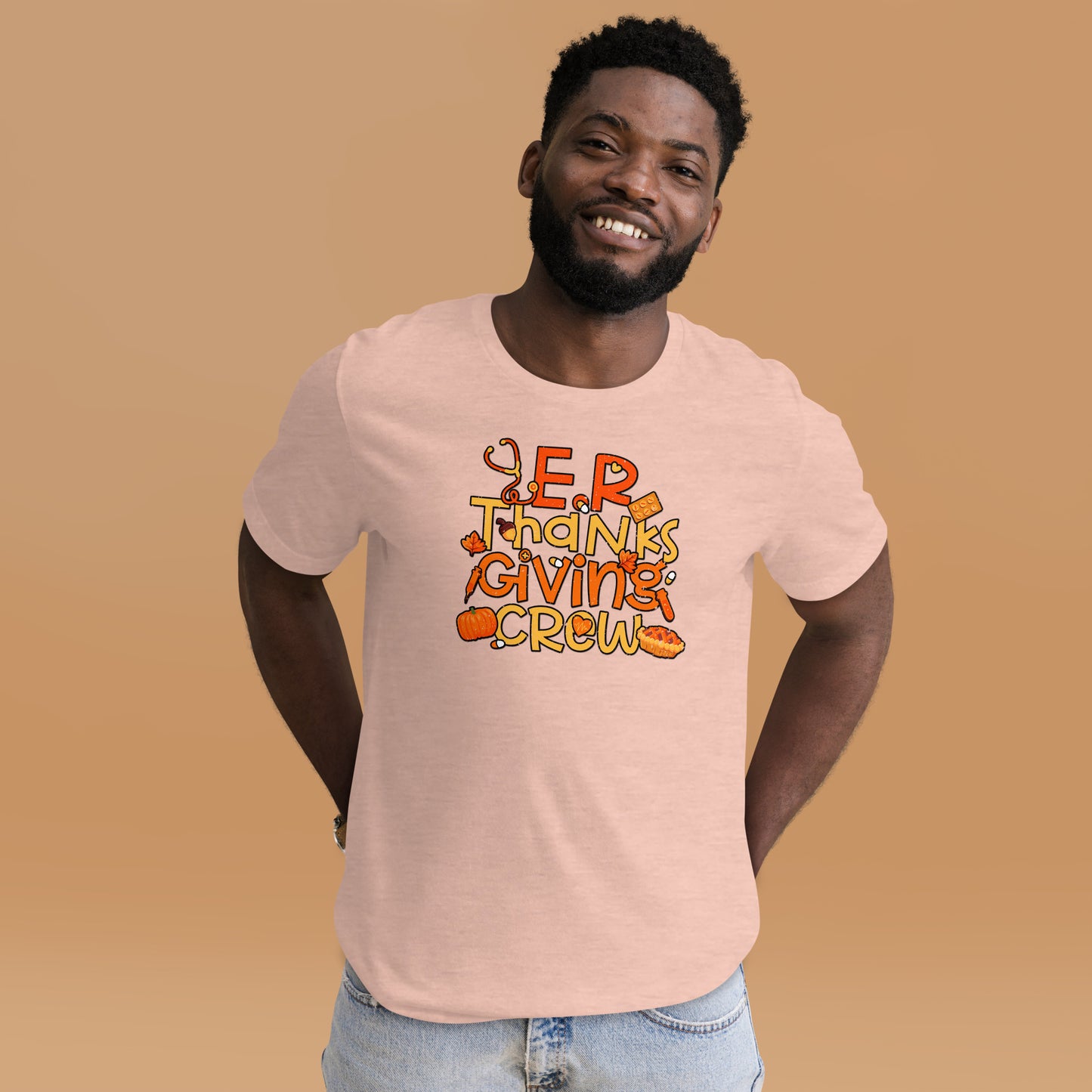 E.R Thankgiving Crew Gratitude Frontliners Unisex Light Shirt