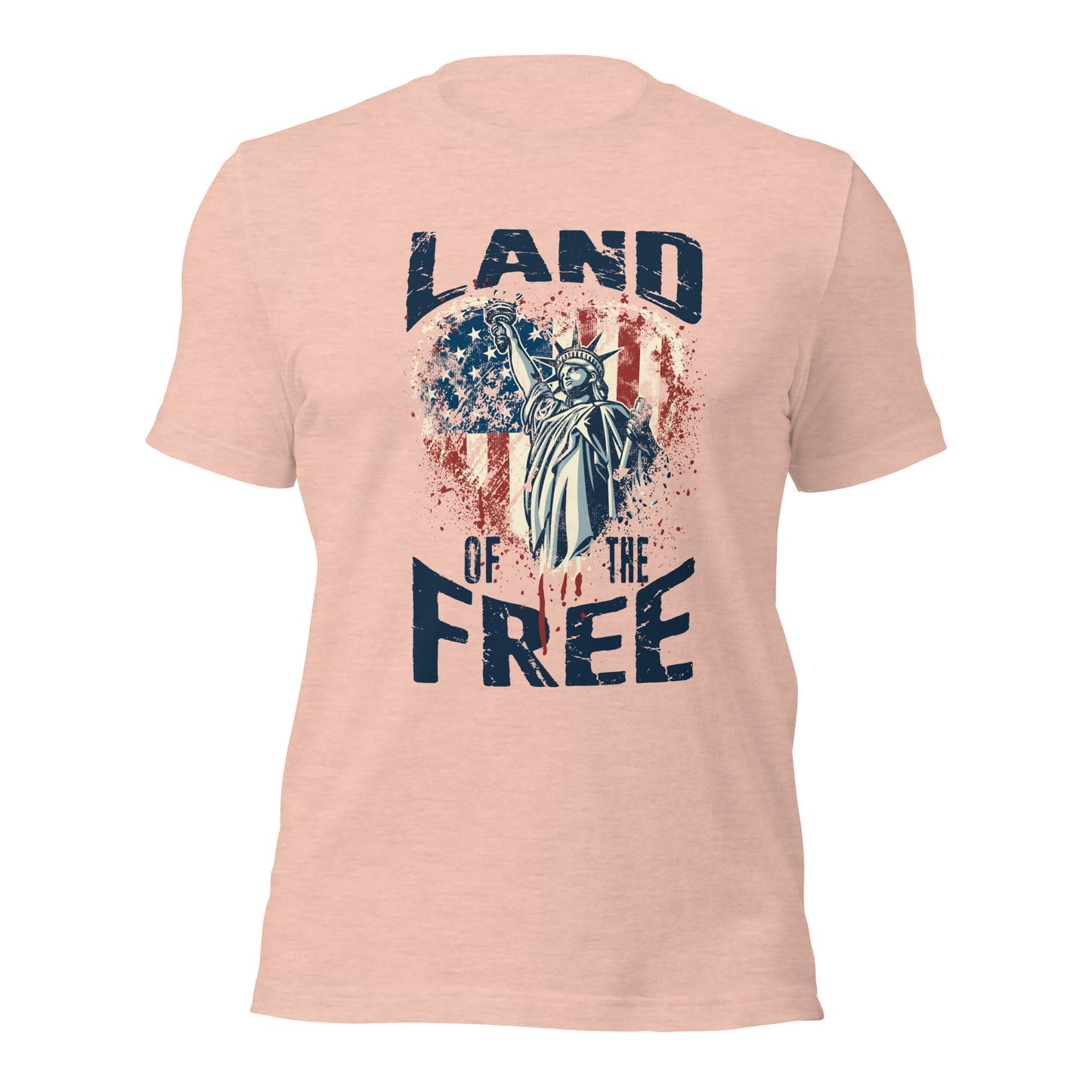 Vintage America Land Of Free Flag Statue Of Liberty Unisex Light t-shirt