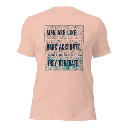 Men's Humor Men Are Like Bank Account Mark Twain Unisex Light Shirt