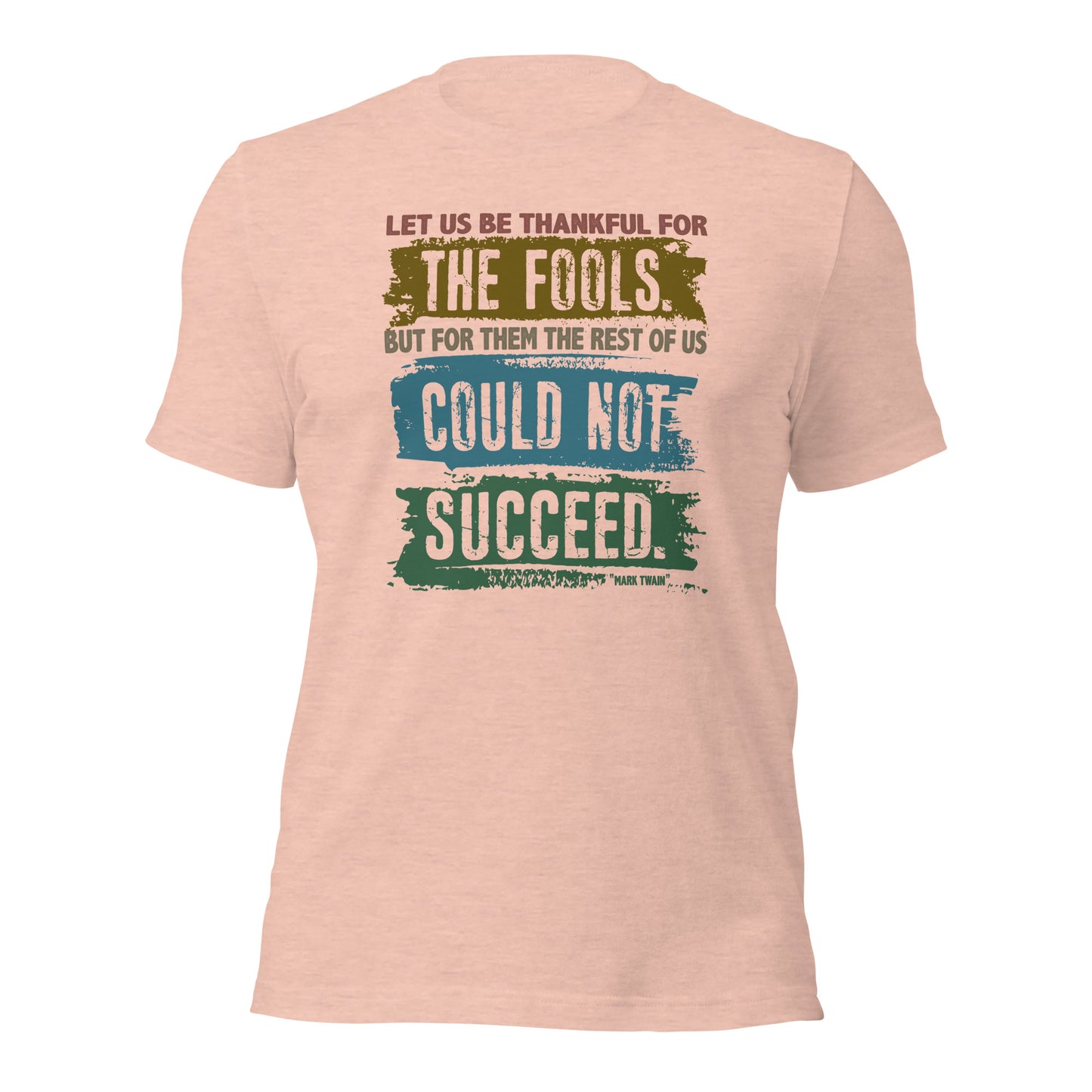 Mark Twain Successful Mind Quote Mentor Unisex Light T-shirt