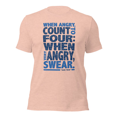 When Angry Count To Four Anger Coach Unisex Light Shirt