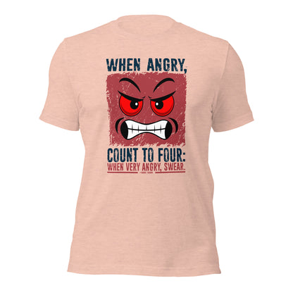 Mark Twain When Angry Count to Four Wisdom Unisex Light T-shirt