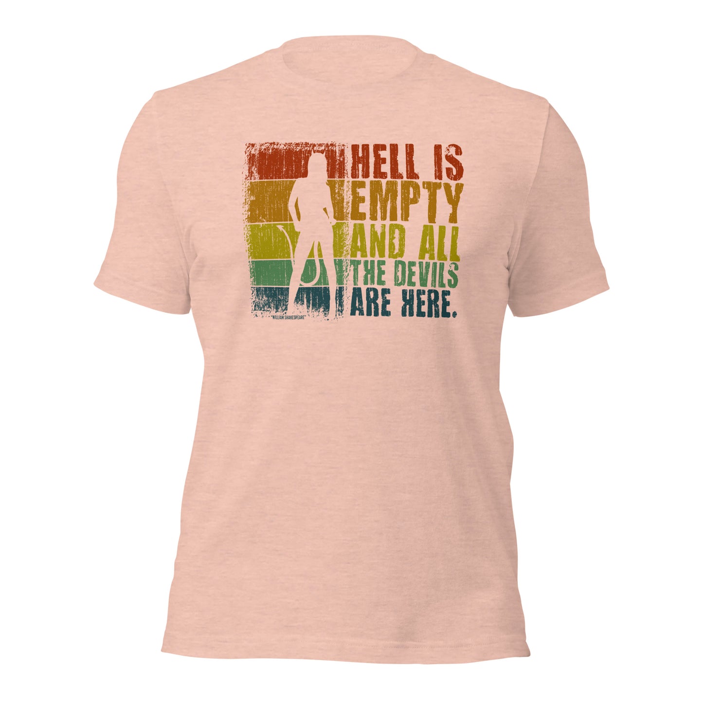 Shakespeare Quotes Literary Apparel Hell Is Empty Unisex Light Shirt