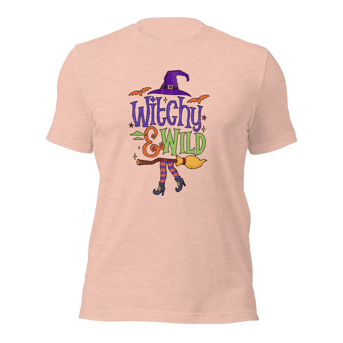 Witchy & Wild Halloween Fall Shirt Spooky Season Unisex Light Tee