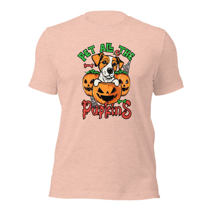 Pet All The Pupkins Purr Parent Animal Lover Unisex Light Tee