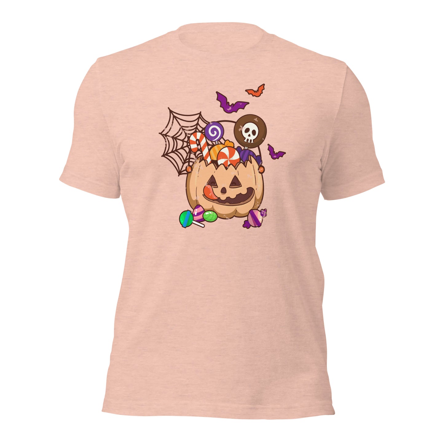 Sweet Pumpkin Jar Trick or Treat Spooky Season Unisex Light Shirt