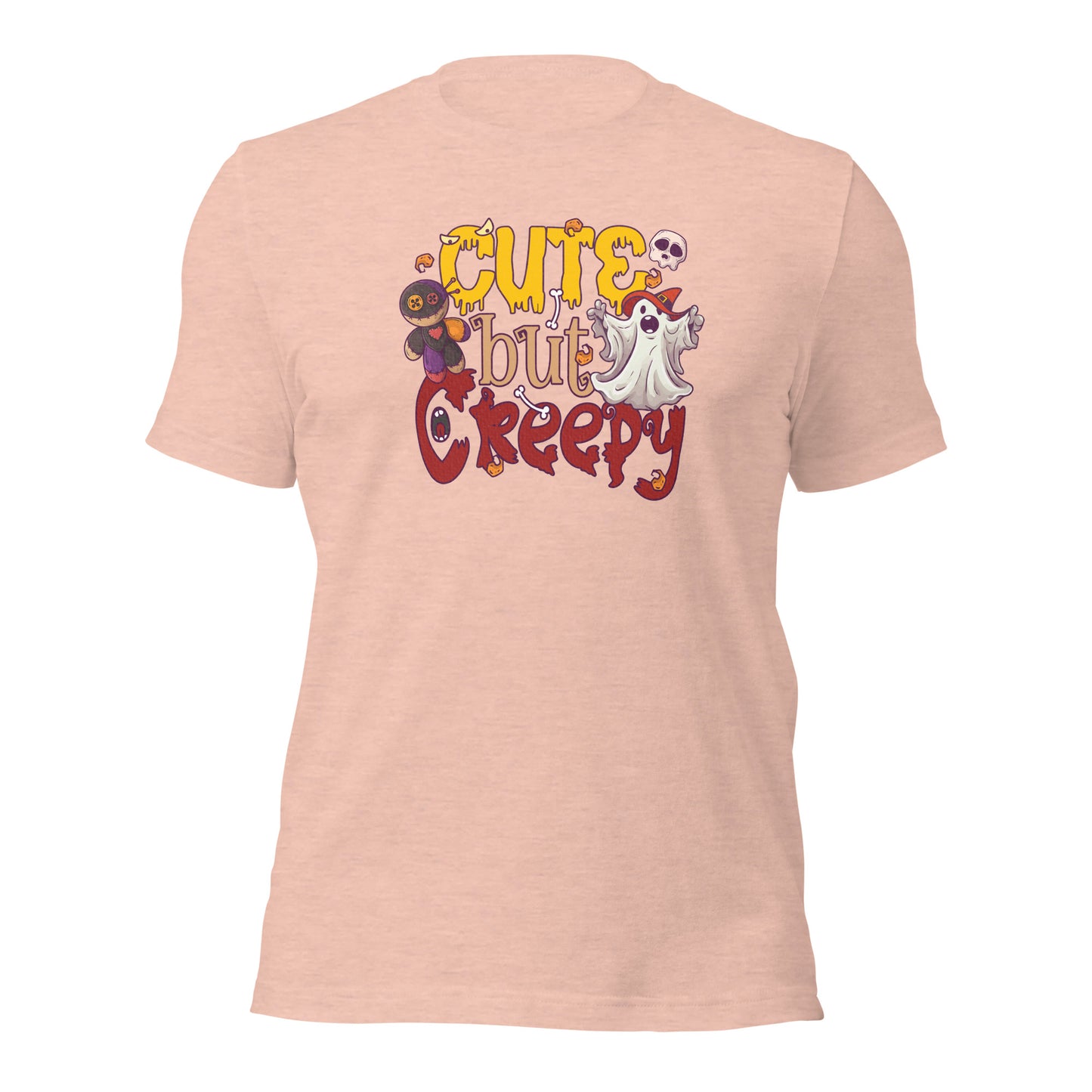 Cute But Creepy Cute Ghost Halloween Unisex Light Shirt