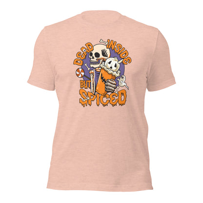 Dead Inside But Spiced Halloween Coffee Lovers Unisex Light Shirt