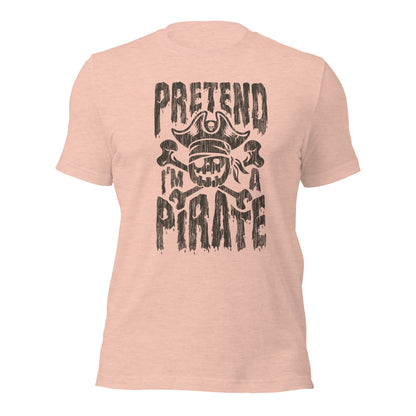 Pretend Pirate Buccaneer Halloween Pirate Unisex Light Tee