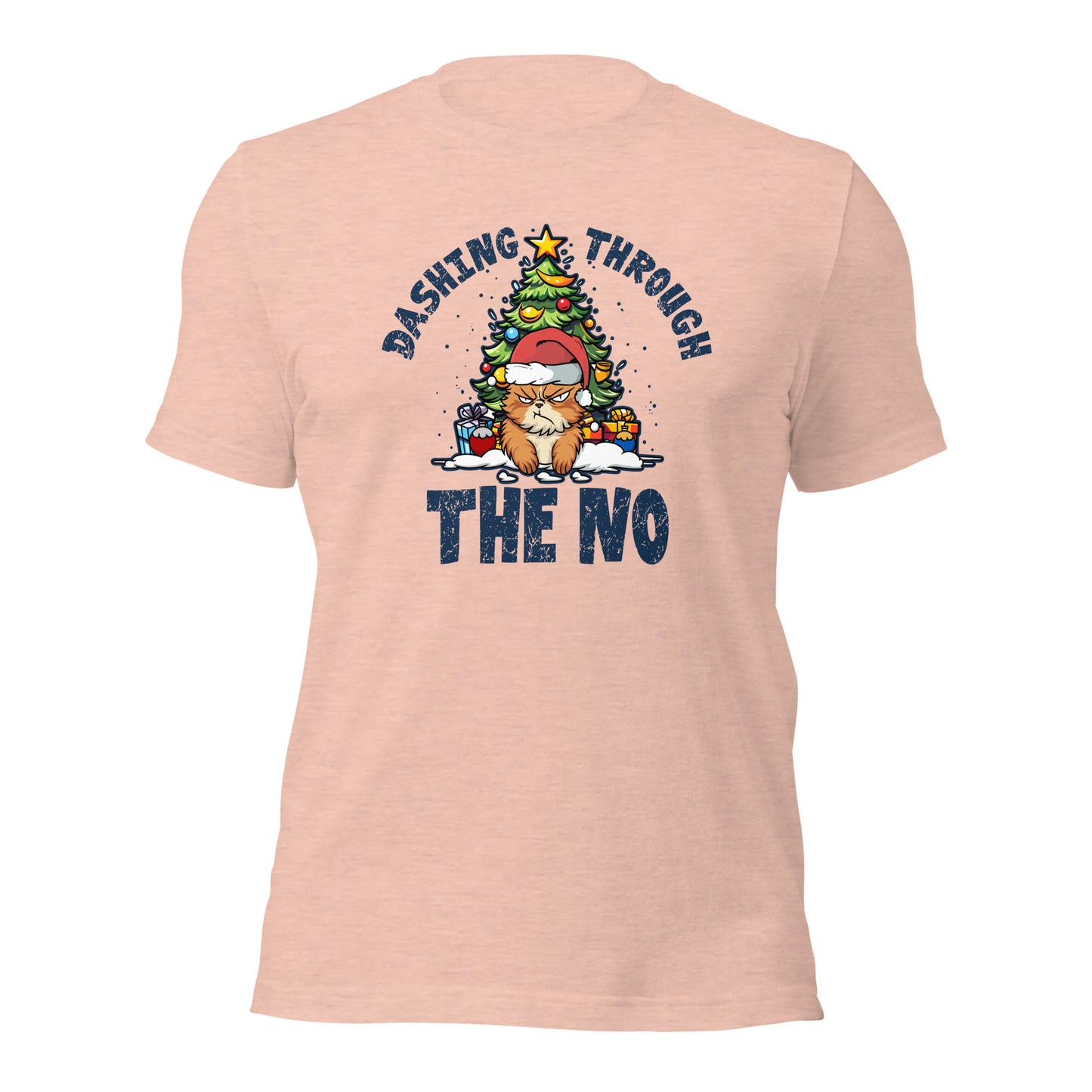 Dashing Through The No Funny Holiday Unisex Light Tee