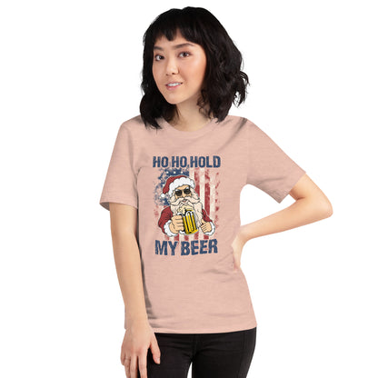 Ho Ho Hold My Beer Christmas In July Light Shirt