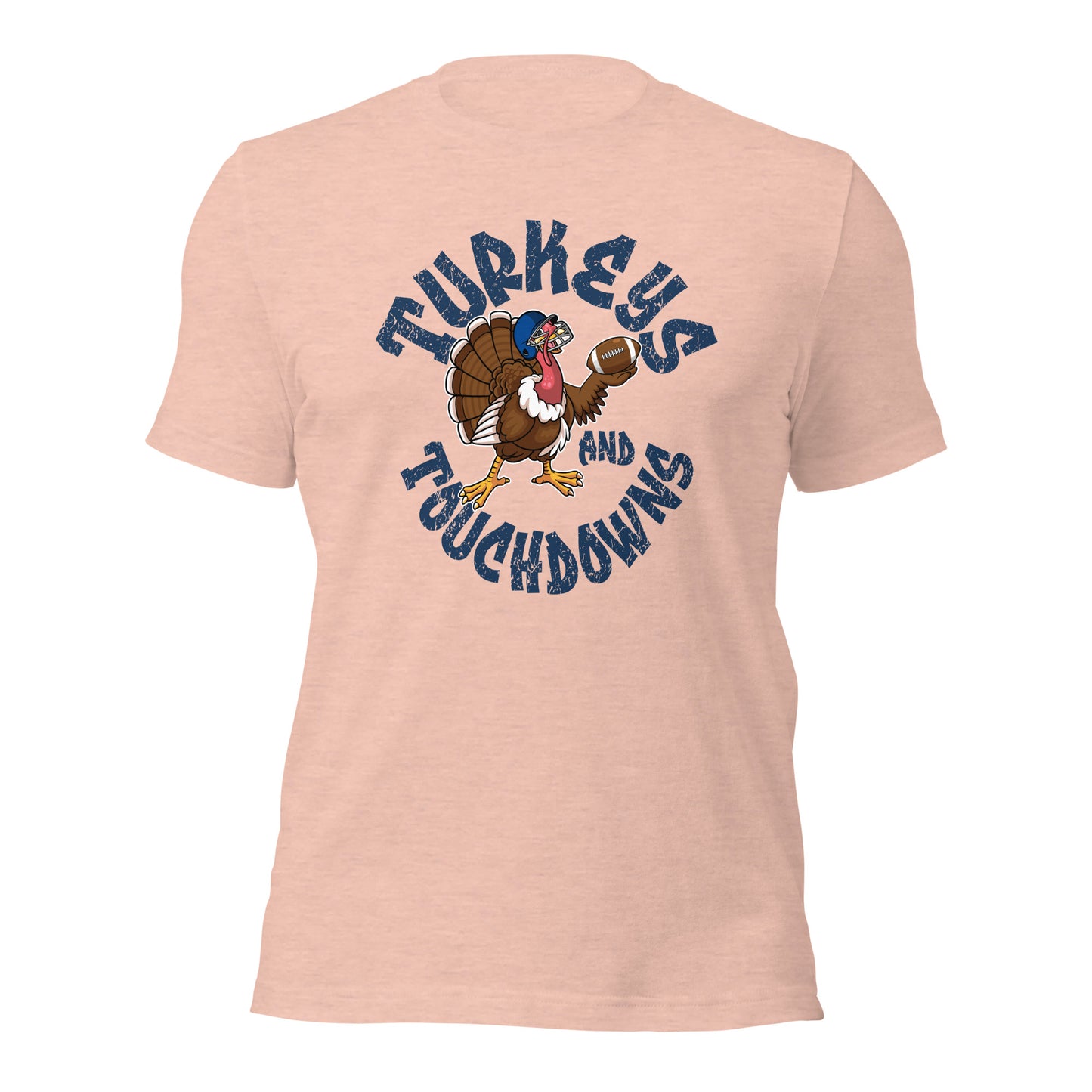 Turkeys And Touchdown American Football Thanksgiving Unisex Light Shirt