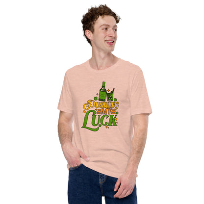 St. Patricks Day Pushing My Luck Gamer Unisex Light Tshirt