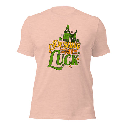 St. Patricks Day Pushing My Luck Gamer Unisex Light Tshirt