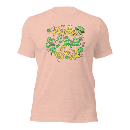 Happy St. Patricks Day Lucky Shamrock Unisex Light Shirt