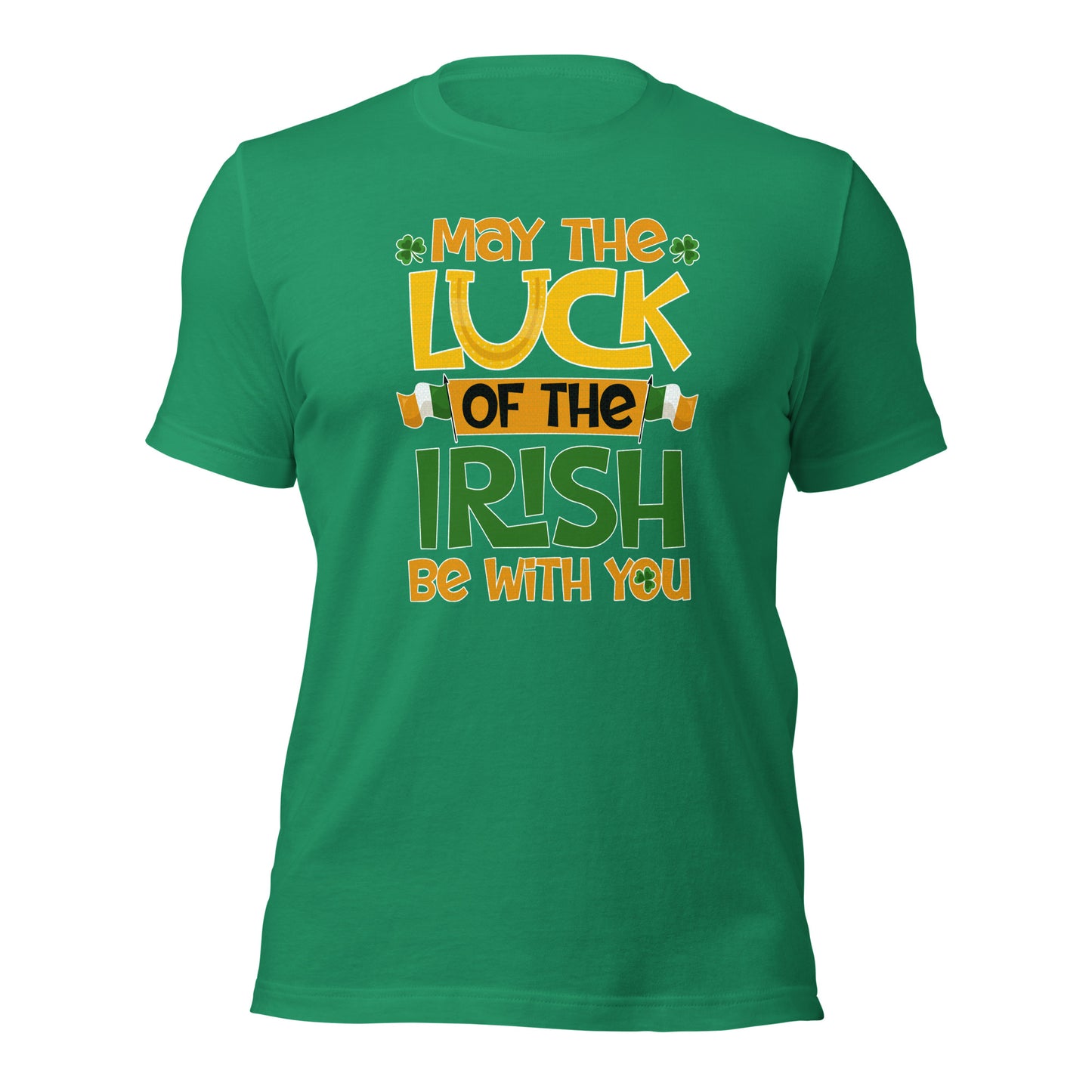 May The Luck Of The Irish Be With You St. Patricks Day Shenanigans Unisex Dark T-Shirt