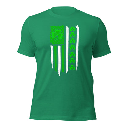 USA Flag Shirt St. Patrick's Day Military Unisex Dark T-Shirt