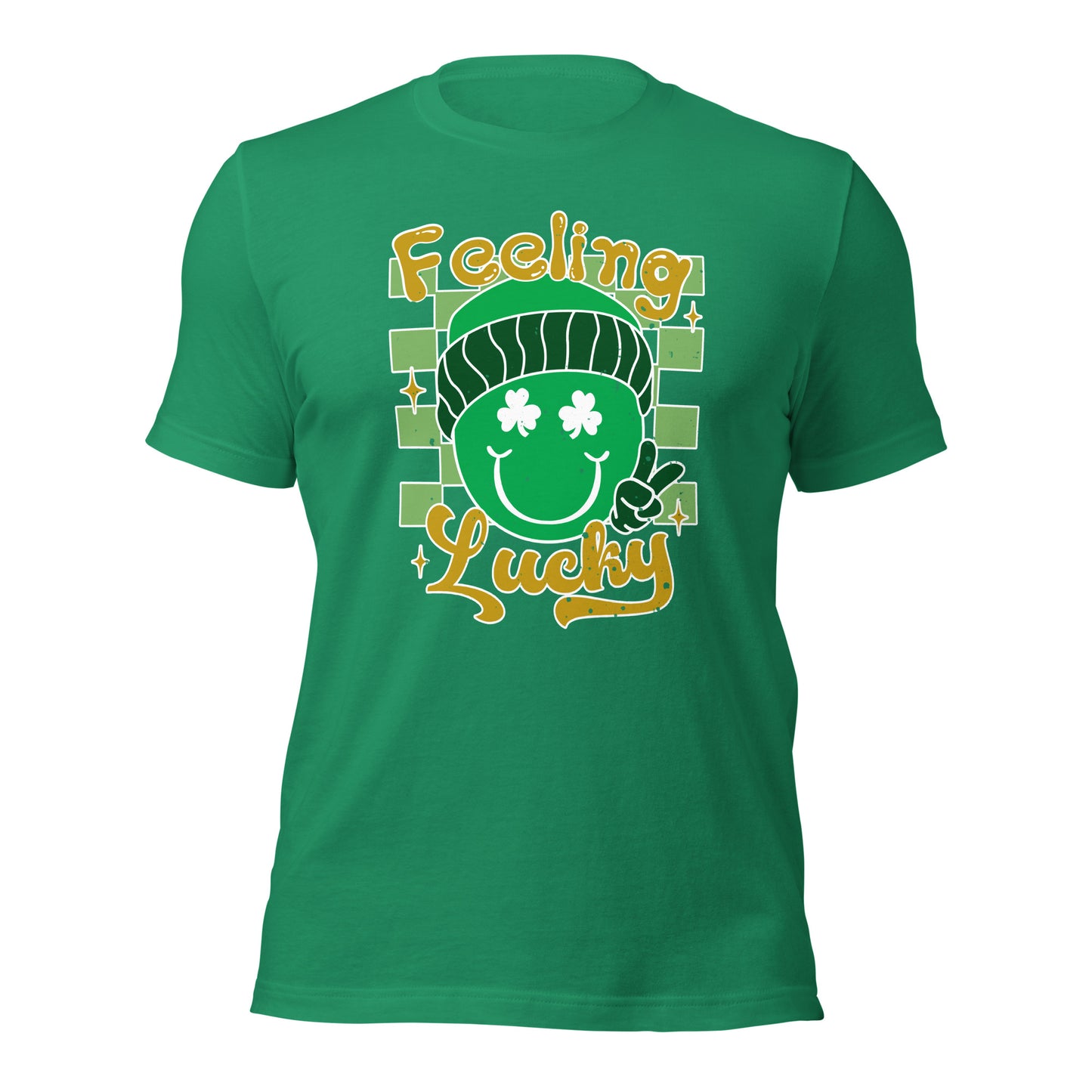 Smiley Feeling Lucky Happy St. Patricks Day Unisex Dark Shirt