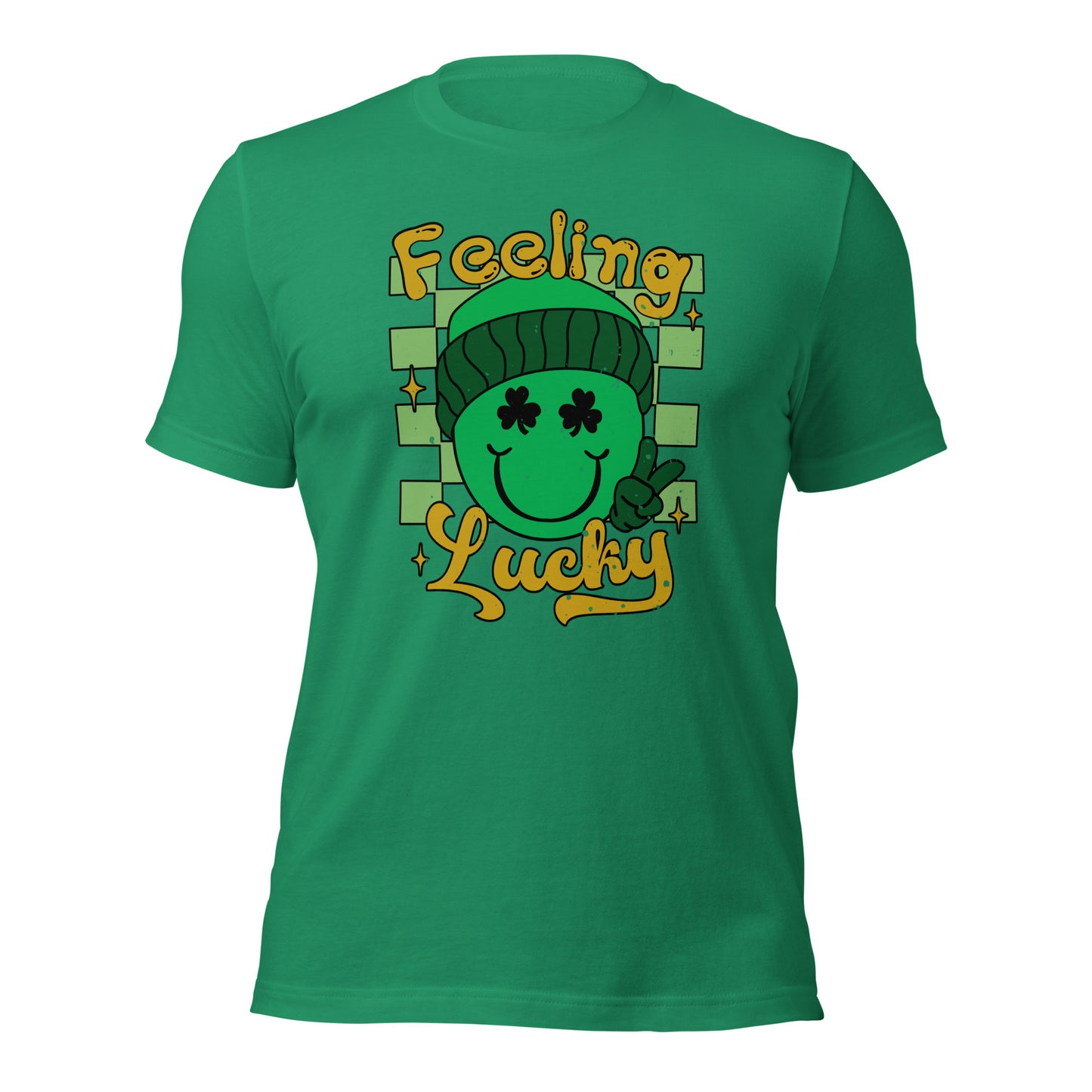 Smiley Feeling Lucky Happy St. Patricks Day Unisex Light Shirt