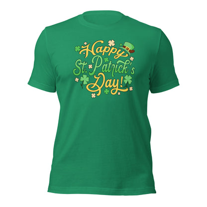 Happy St. Patricks Day Lucky Shamrock Unisex Light Shirt