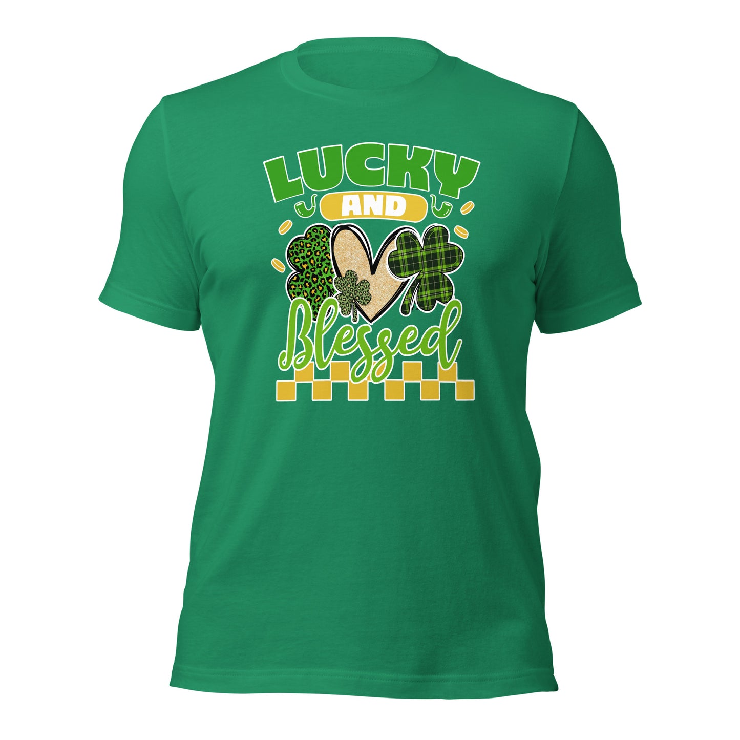 Lucky And Blessed Green Day Lucky Heart Unisex Dark Shirt