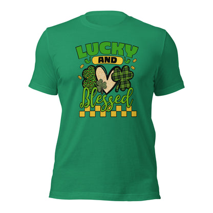 Lucky And Blessed Green Day Lucky Heart Unisex Shirt