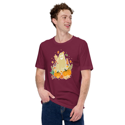 Spooky Ghost Autumn Fall Thanksgiving Unisex Dark Shirt