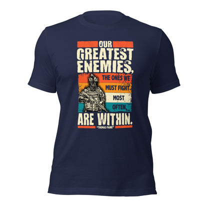 Thomas Paine The Greatest Enemies Unisex Dark Shirt