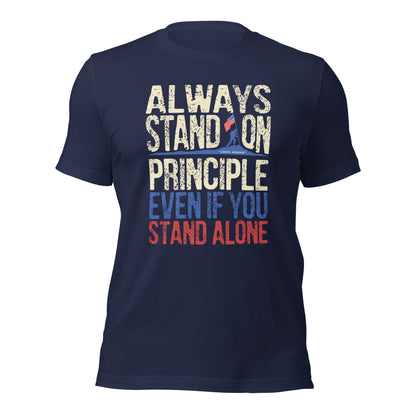 Always Stand On Principle By John Adams Quote Unisex Dark Shirt