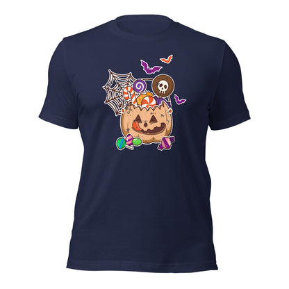 Sweet Pumpkin Jar Trick or Treat Spooky Season Unisex Dark Shirt