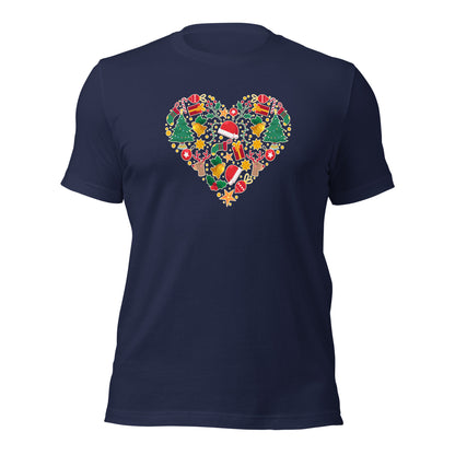 Christmas Heart I Love Christmas Unisex Dark Shirt