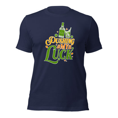 St. Patricks Day Pushing My Luck Gamer Unisex Dark Tshirt