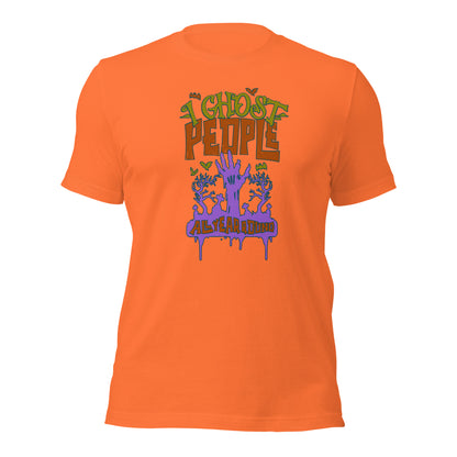 I Ghost People All Year Round Spooky Zombie Hand Unisex Light Shirt