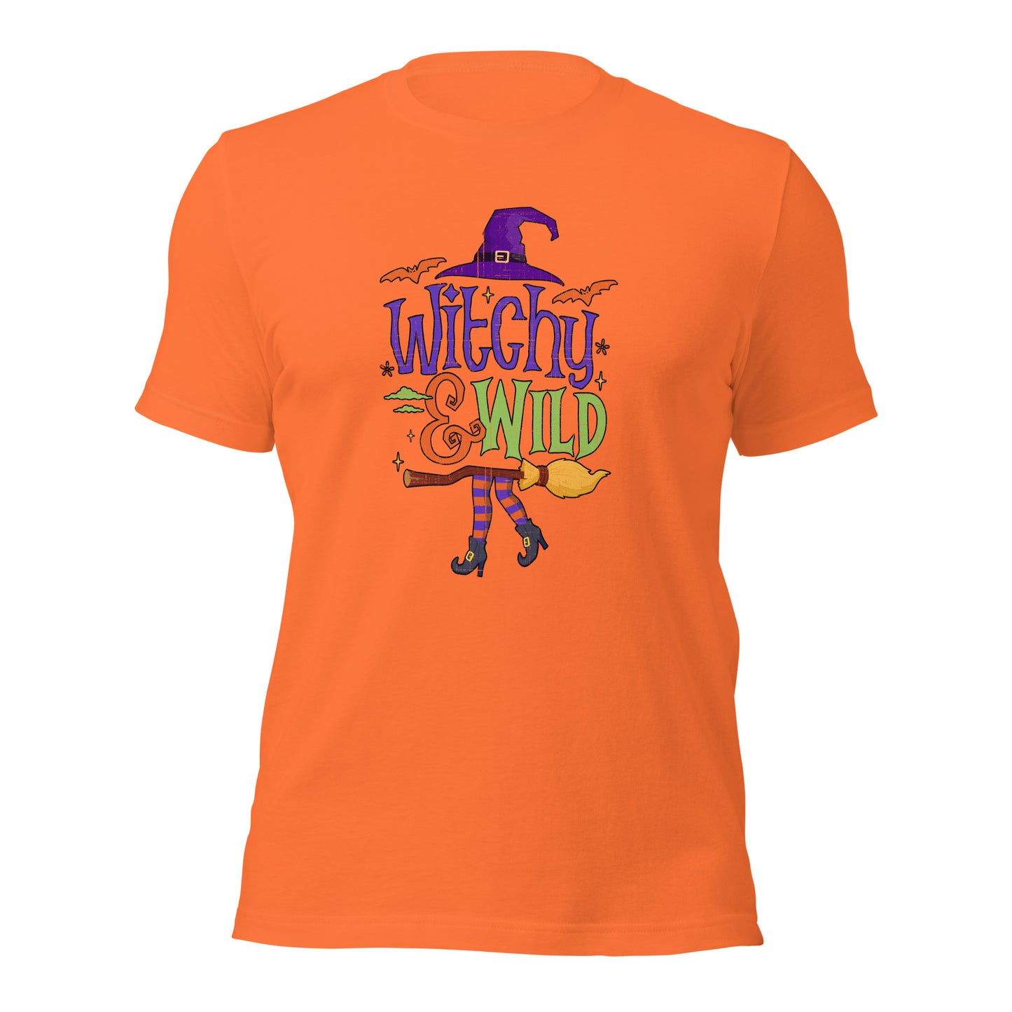 Witchy & Wild Halloween Fall Shirt Spooky Season Unisex Light Tee